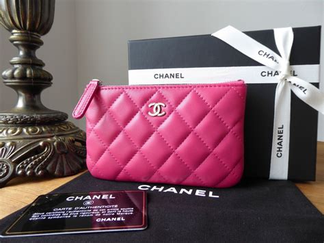 chanel o pouch pink|Chanel pouch small.